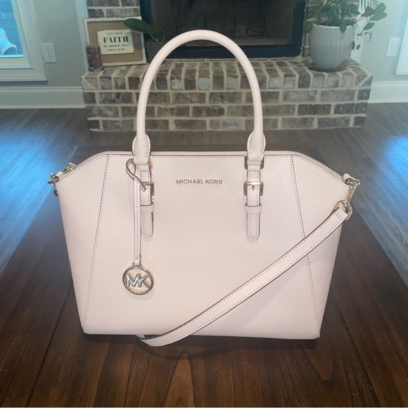 Michael Kors Satchel Crossbody Medium Soft Pink Like New! - Picture 7 of 16